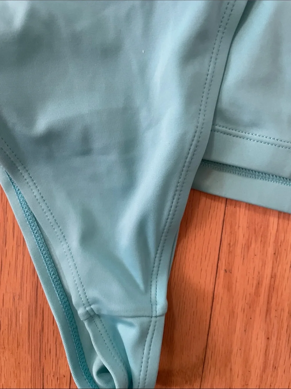 H&M women’s Aqua Two-Piece Swim Bikini with Front Zip Tank size XS - Picture 6 of 6